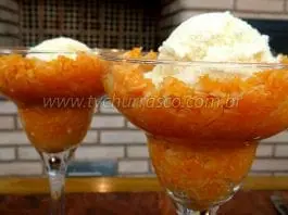 Como Fazer Doce de Abóbora com Coco e Sorvete