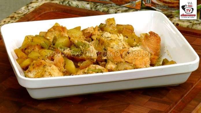 Frango com Legumes e Assim e Assado Frango com Legumes e Assim e Assado
