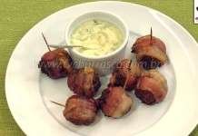 Bolinho de Carne Moída com Mussarela e Bacon