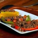 Pimentões Recheados com Carne