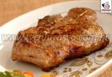 T-Bone Suíno com Alho e Manteiga