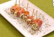 Aperitivo de Presunto Parma e Queijo