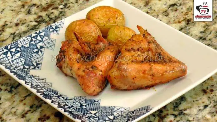 Asinha de Frango Assada com Batatas