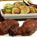 Filé de Costela com Legumes Grelhados