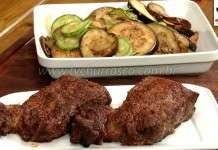 Filé de Costela com Legumes Grelhados