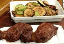 Filé de Costela com Legumes Grelhados