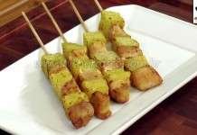 Espetinho de Frango com Batata Doce