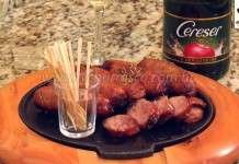 Linguiça Assada com Sidra