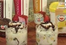 Sorvete com Salada de Frutas