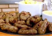 Como Fazer Coração de Frango com Mostarda