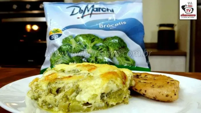 Como Fazer Lasanha de Brócolis com Filé Frango ( Lasanha com Molho Branco )
