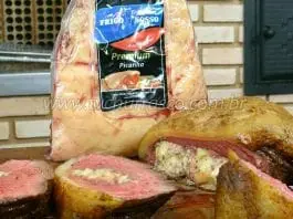 Como Fazer Picanha Recheada 4 Queijos (Picanha Recheada na Churrasqueira)