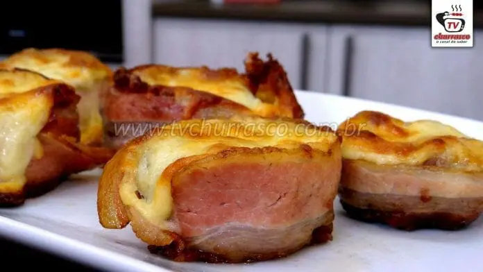 Mini Vulcão Recheado com Queijo (Vulcão de Carne com Queijo)