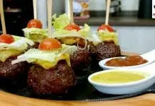 Como Fazer Aperitivo de Hambúrguer no Palito