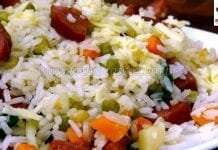 Como Fazer Arroz Primavera com Espinafre