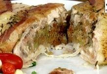 Frango Desossado Recheado com Farofa