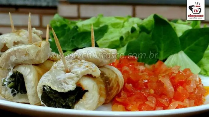 Como Fazer Filé de Peixe a Rolê com Espinafre