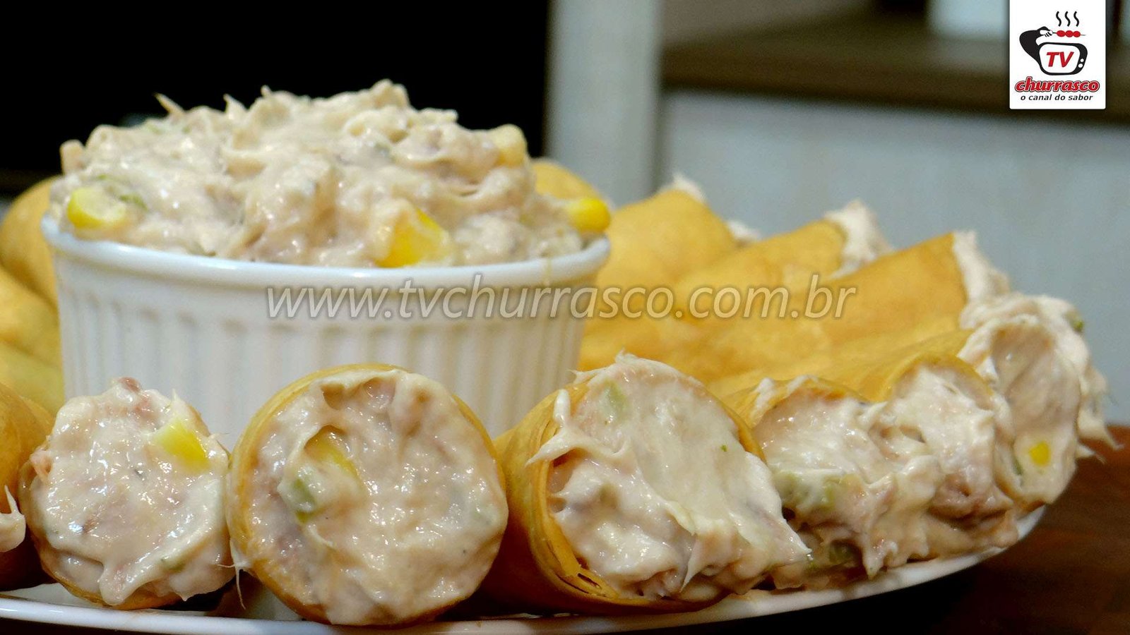 Como Fazer Aperitivo de Patê de Atum no Canudinho (Canudinhos de Atum)