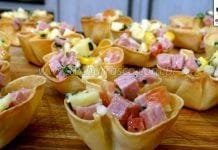 Como Fazer Aperitivo de Cestinha de Frios (Cestinha de Massa de Pastel Recheada)