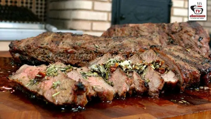 Como Fazer Churrasco de Contra Filé em Tiras com Chimichurri
