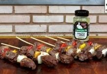 Como Fazer Espetinho de Carne com Legumes (Cubos da Paleta)