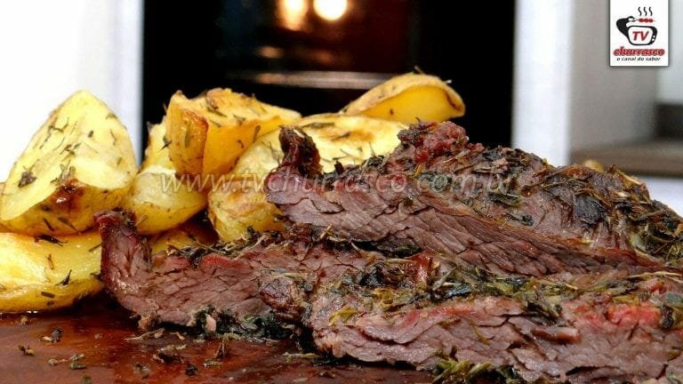 Como Fazer Fraldinha Assada com Batatas Rústicas