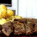 Como Fazer Churrasco de Forno - Maminha Assada com Batatas