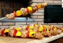 Como Fazer Espetinho de Sassami com Manga