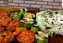 Como Fazer Legumes Grelhados (Repolho, Tomate e Abobrinha)