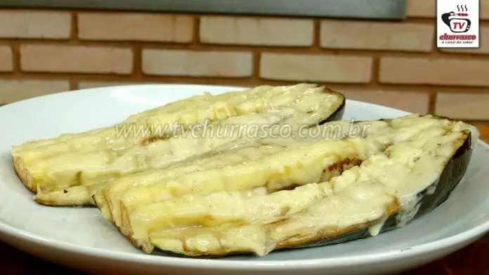 Como Fazer Churrasco de Berinjela com Mussarela (Berinjela Recheada)