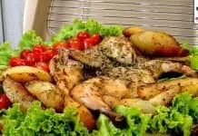 Como Fazer Galeto Assado com Batatas - Churrasco de Forno