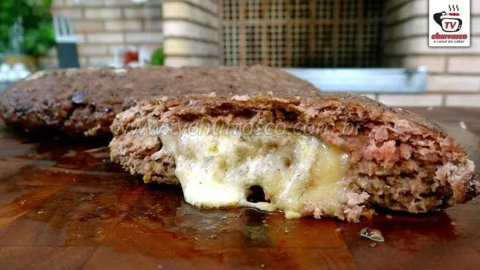 Como Fazer Super Hamburguão Recheado com Queijo