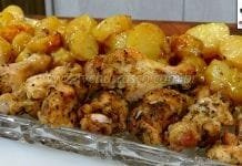 Como Fazer Frango Assado com Batatinhas (Coxinha da Asa Assado com Batatas)