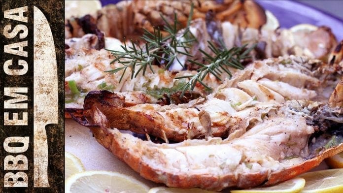 Receita de Lagosta Grelhada (Grilled Lobster) - BBQ em Casa