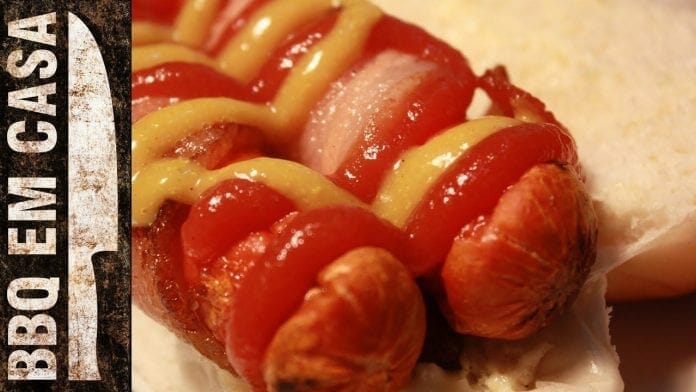 Receita de Churrasco - Bacon Dog (Hot Dog Grelhado com Bacon) - BBQ em Casa