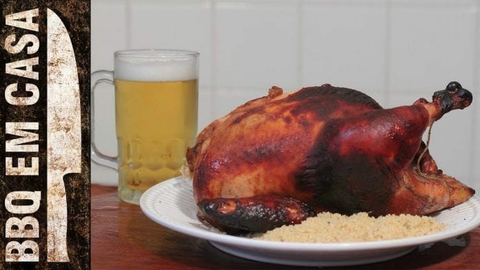 Receita de Frango Assado Marinado (Roast Chicken) - BBQ em Casa