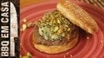 Receita de Blue Cheese Burger - Burger com Gorgonzola e Bacon - BBQ em Casa