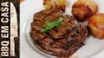 Steak de Contra Filet com Batatas Assadas (Prime Rib With Potatoes) - BBQ em Casa