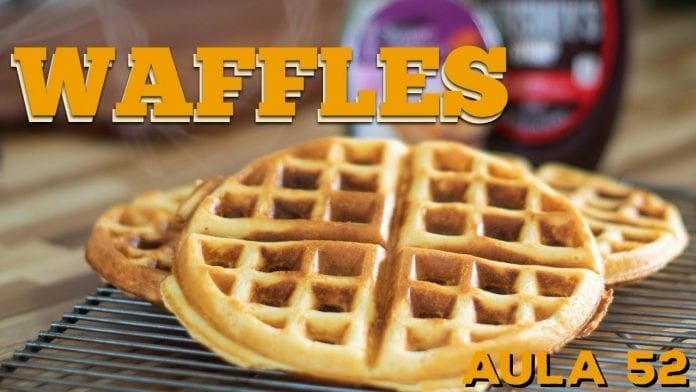 Waffles (Como Fazer Massa De Waffles Americanos) - Cansei de Ser Chef