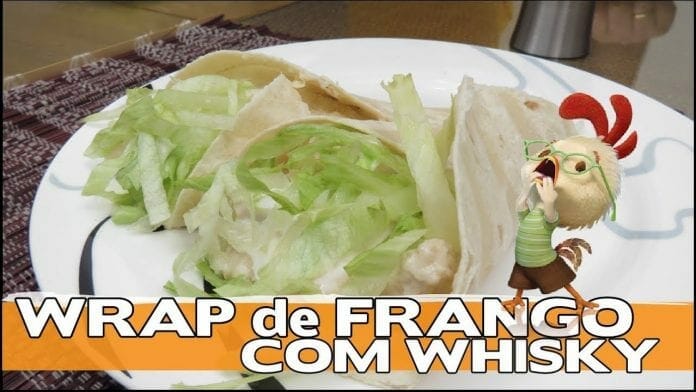 Wrap de Frango com Whisky + Sour Cream ! (Creme Azedo) - Canal Rango