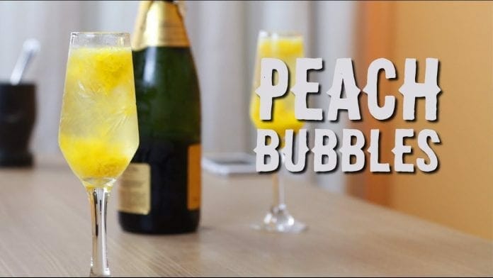 Peach Bubbles - Drink Especial de Ano Novo - Canal Rango