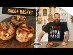 Cestas de Bacon com Ovo e Queijo - Bacon Basket - Canal Rango