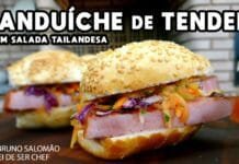 Como Fazer Sanduiche de Tender Grelhado com Salada Tailândesa - Cansei de Ser Chef - Mestres do Churrasco
