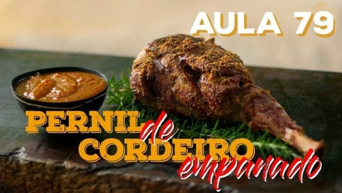 Pernil de Cordeiro Empanado (Como Fazer Cordeiro Empanado) - Cansei de Ser Chef