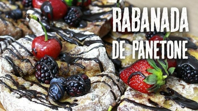 A Melhor Rabanada de Panetone do Mundo - Com Frutas e Chocolate - Canal Rango