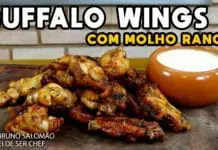 Buffalo Wings com Molho Ranch (Asinhas de Frango Apimentadas) Cansei de Ser Chef - Mestres do Churrasco