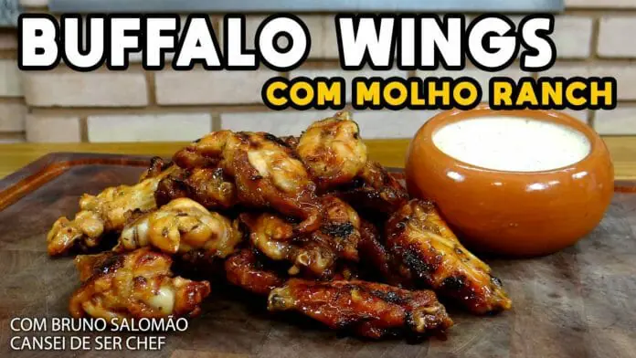 Buffalo Wings com Molho Ranch (Asinhas de Frango Apimentadas) Cansei de Ser Chef - Mestres do Churrasco