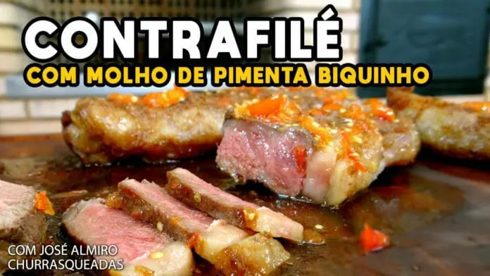 Contra Filé com Molho de Pimenta Biquinho - Churrasqueadas - Mestres do Churrasco