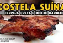 Costela Suína na Cerveja Preta e Molho Barbecue - Tv Churrasco - Mestres do Churrasco