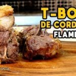 Como Fazer T-Bone de Cordeiro Flambado - Tv Churrasco - Mestres do Churrasco